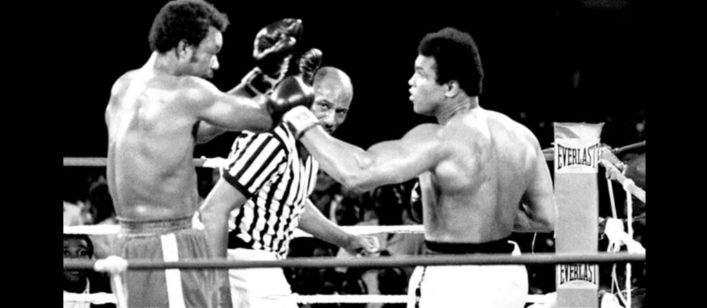 GEORGE FOREMAN "Rumble in the Jungle"Post-fight glow